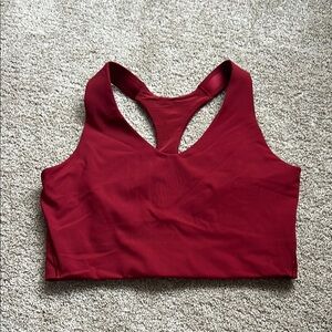Spanx Sz. L Red Racerback Sports Bra